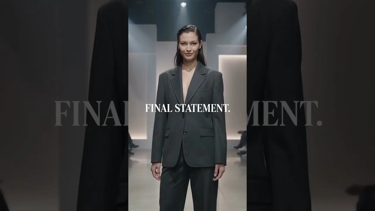 Final Statement runway fashion film AI ad
