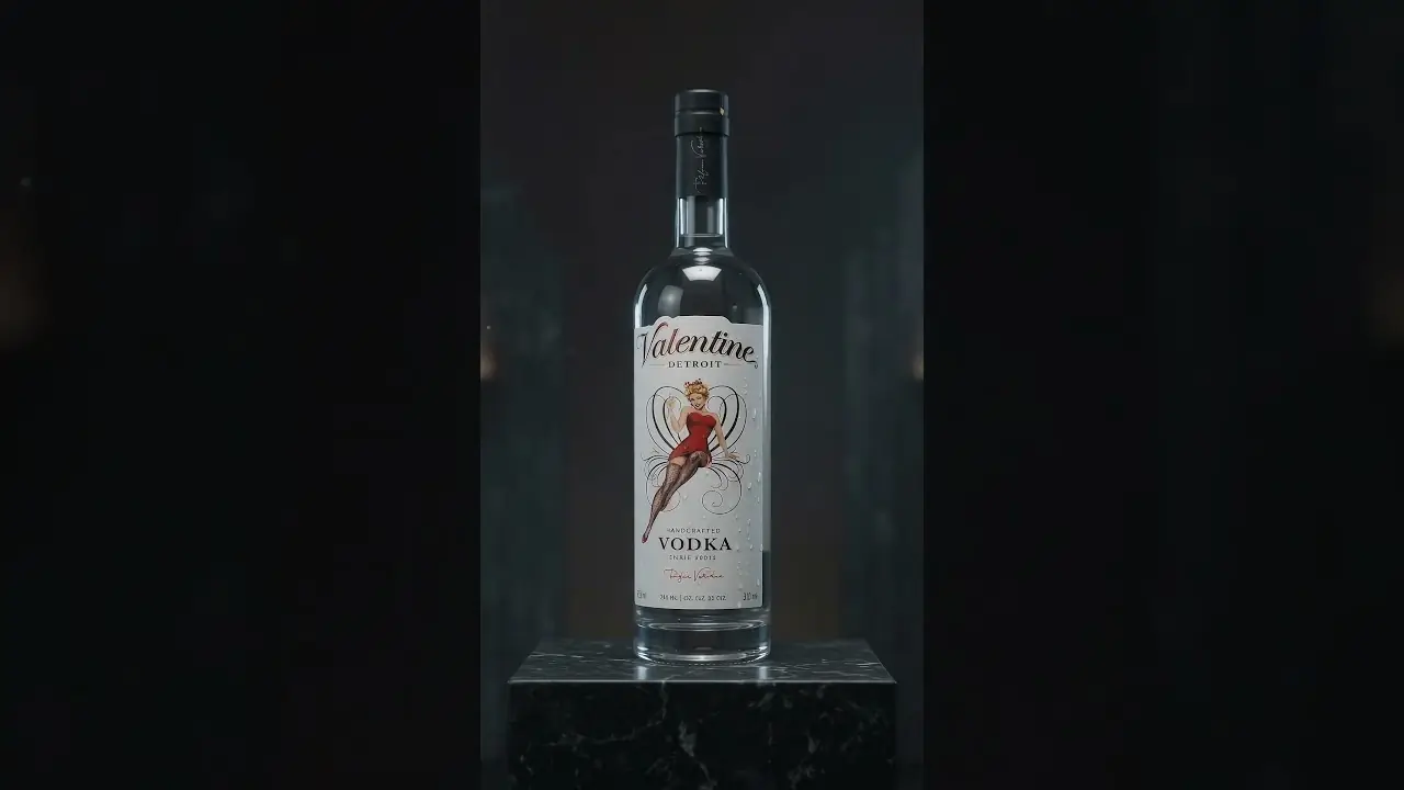 Valentine Vodka cinematic AI ad