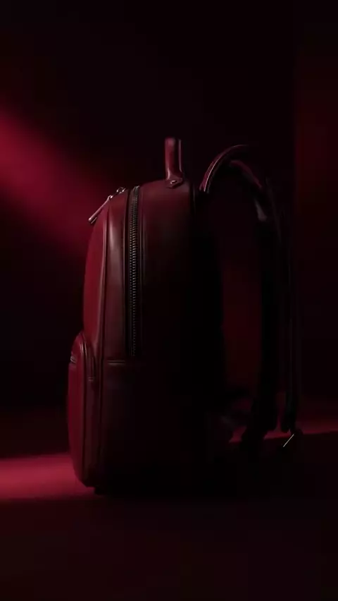Crafted to Stand Out — Luxury Leather Backpack cinematic AI ad by NNI Design Studio