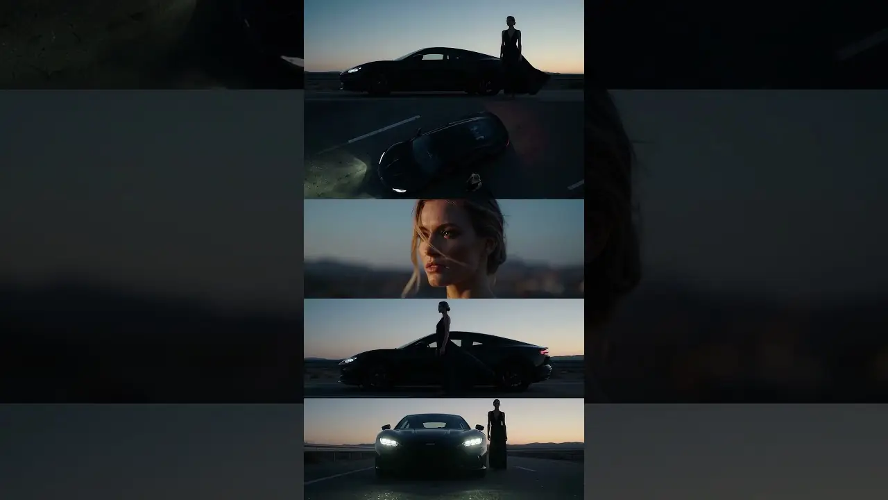 Beauty Meets Speed cinematic AI ad